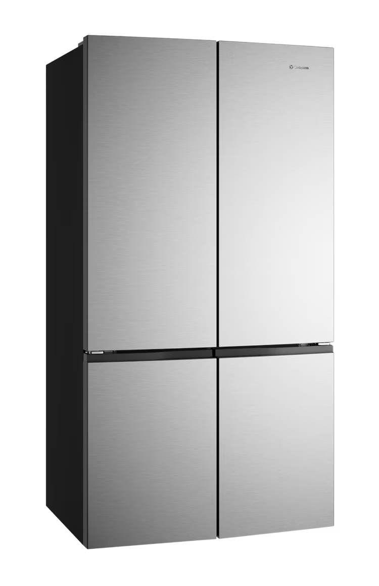 Westinghouse 547L quad door fridge WQE5400SD Stainless steel closed doors.