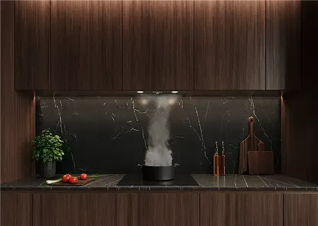 AEG 52cm Integrated Rangehood with PowerBoost - Dark Stainless Steel