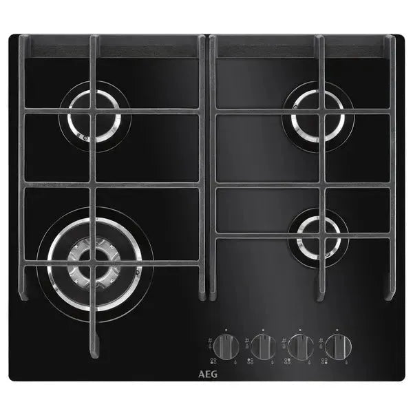 AEG 60cm 4 Burner Gas Cooktop - Ceramic Glass