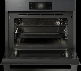 Falcon premium European glass black upright 1100mm induction cooker with open oven interior