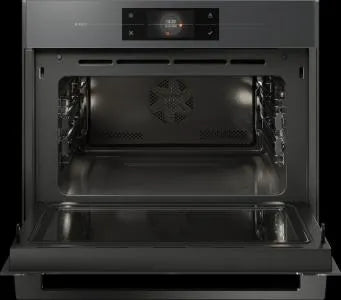 Falcon premium European glass black upright 1100mm induction cooker with open oven interior