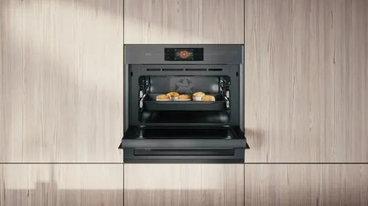Falcon premium European glass black upright 1100mm induction cooker with baked goods inside