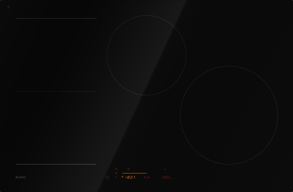 Asko 80cm Induction Cooktop - Series 5 - Black - HI5842FBG1