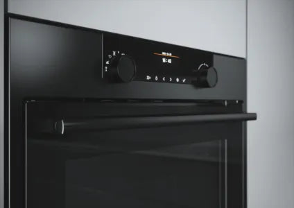 Falcon premium European glass black upright 1100mm induction cooker with sleek digital controls