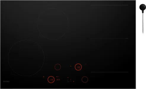 Falcon premium European glass black upright 1100mm induction cooker with sleek controls