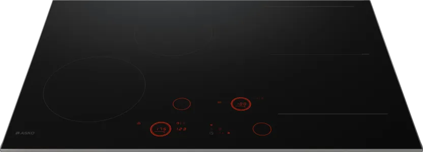 Falcon premium European glass black upright 1100mm induction cooker with red digital controls