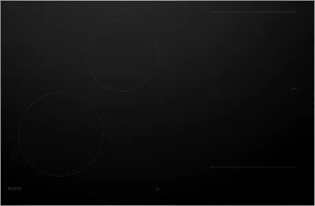 Falcon premium European glass black induction cooker with sleek design