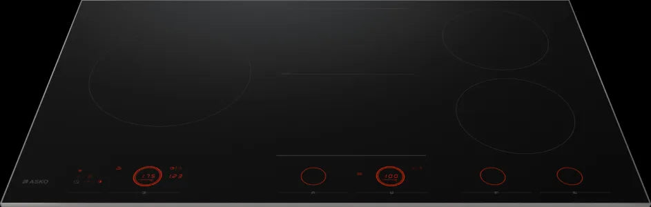 Falcon premium European glass black induction cooker with sleek design and digital controls