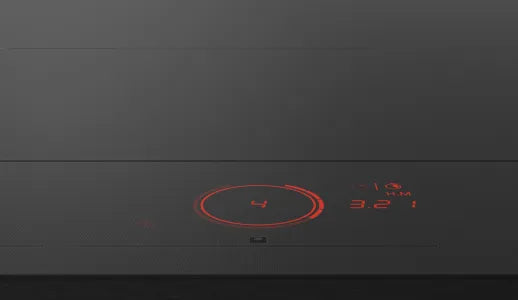 Falcon premium European glass black induction cooker with red digital controls