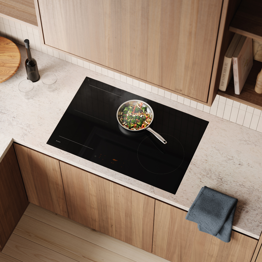 Asko 80cm Induction Cooktop - Series 5 - Black - HI5842FBG1