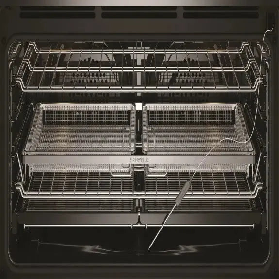 Falcon premium European glass black upright 1100mm induction cooker with air fry plus feature