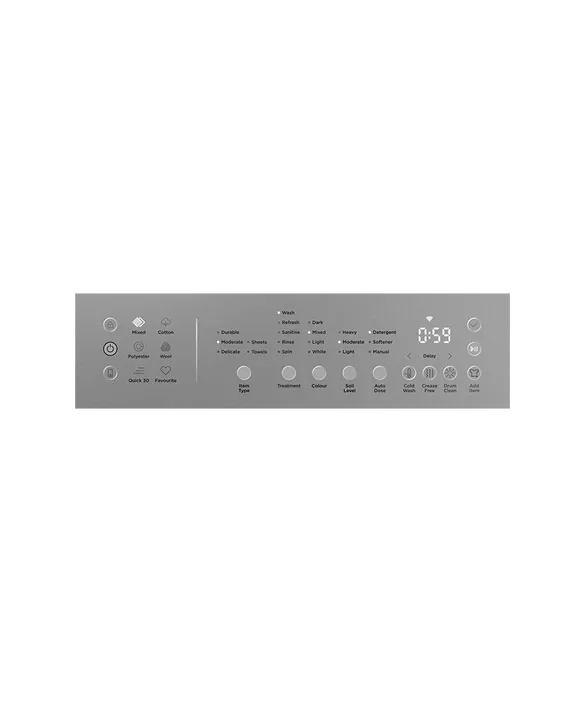 Falcon premium European glass black upright 1100mm induction cooker control panel