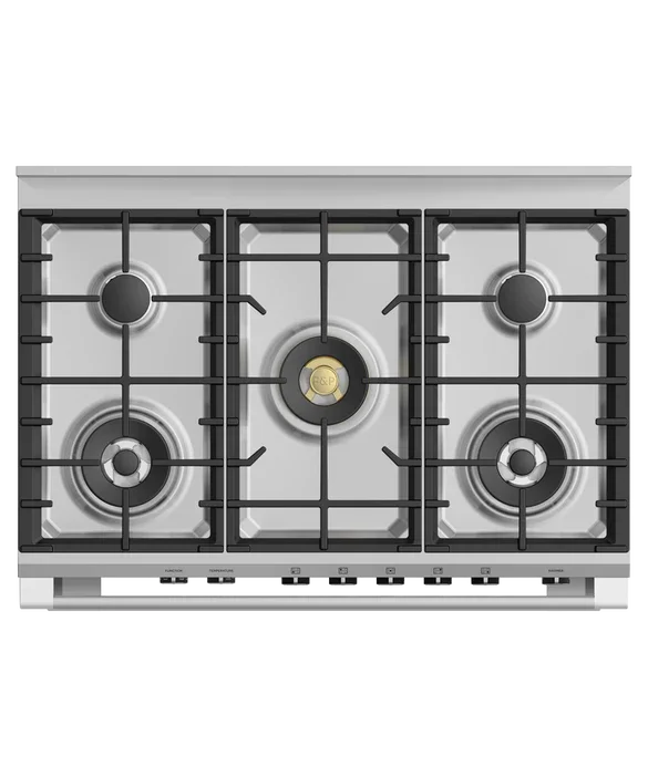 Falcon premium European glass black upright 1100mm induction cooker with sleek design