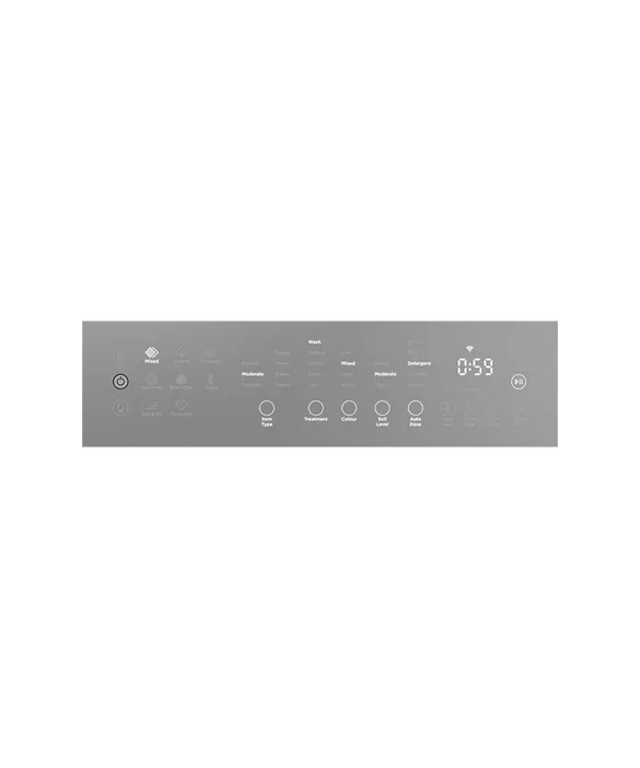 Falcon premium European glass black upright 1100mm induction cooker control panel