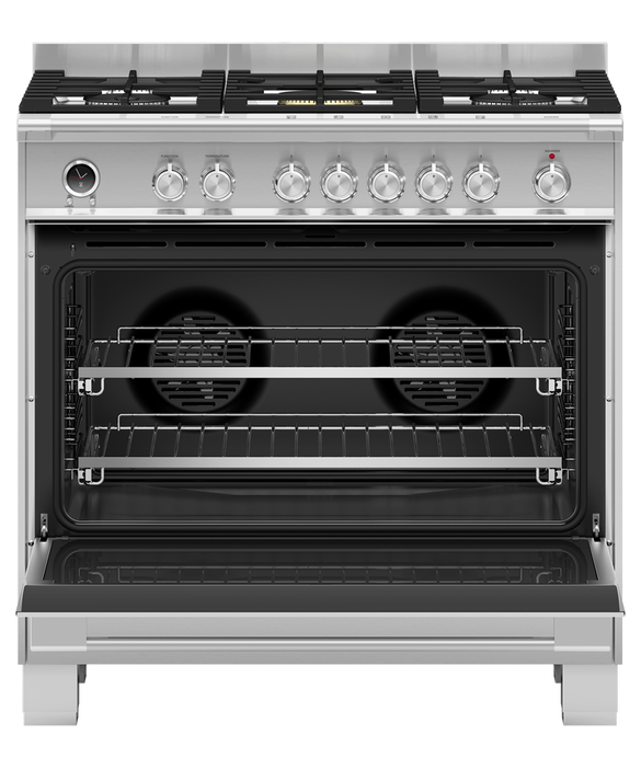 Fisher & Paykel 90cm Series 9 Classic Duel Fuel Pyrolytic Upright Cooker - OR90SCG6