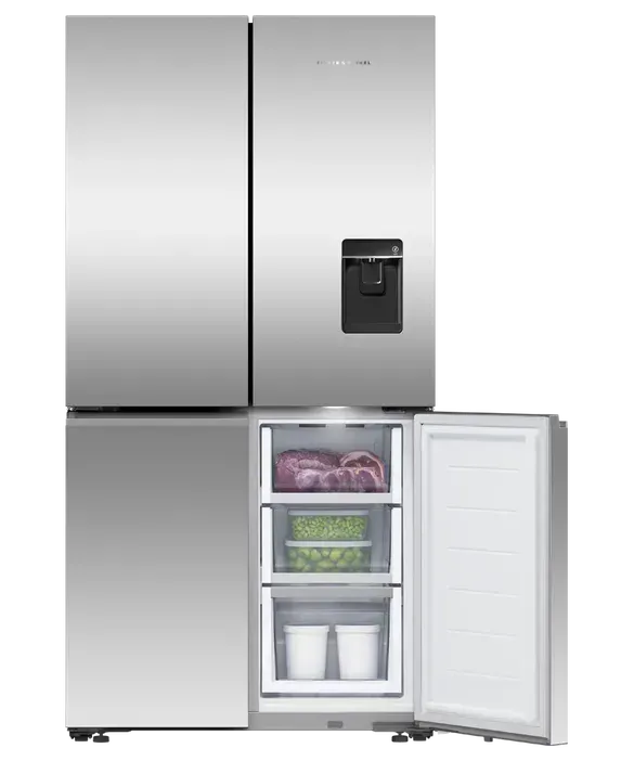 Fisher & Paykel 538L Series 7 Quad Door Refrigerator Freezer Ice & Water RF605QNUVX1