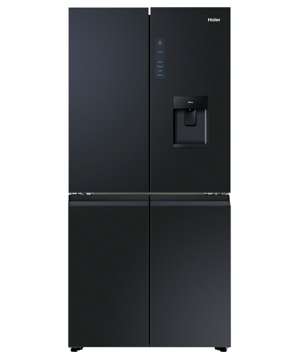 Haier 508L Quad Door Refrigerator - Black HRF580YHC
