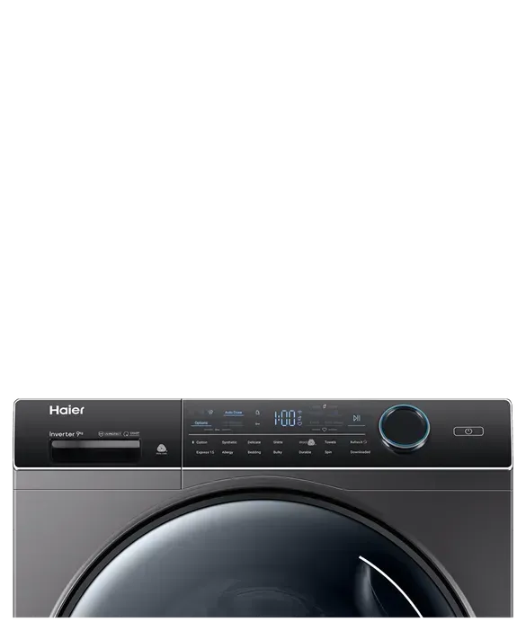 Haier 9kg Front Loader Washing Machine HWF90ANB1 600 Series UV Protect - Black