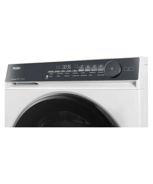 Haier front load washing machine with digital control panel and Inverter 9.5kg capacity