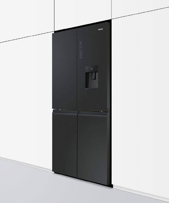 Haier 508L Quad Door Refrigerator - Black HRF580YHC