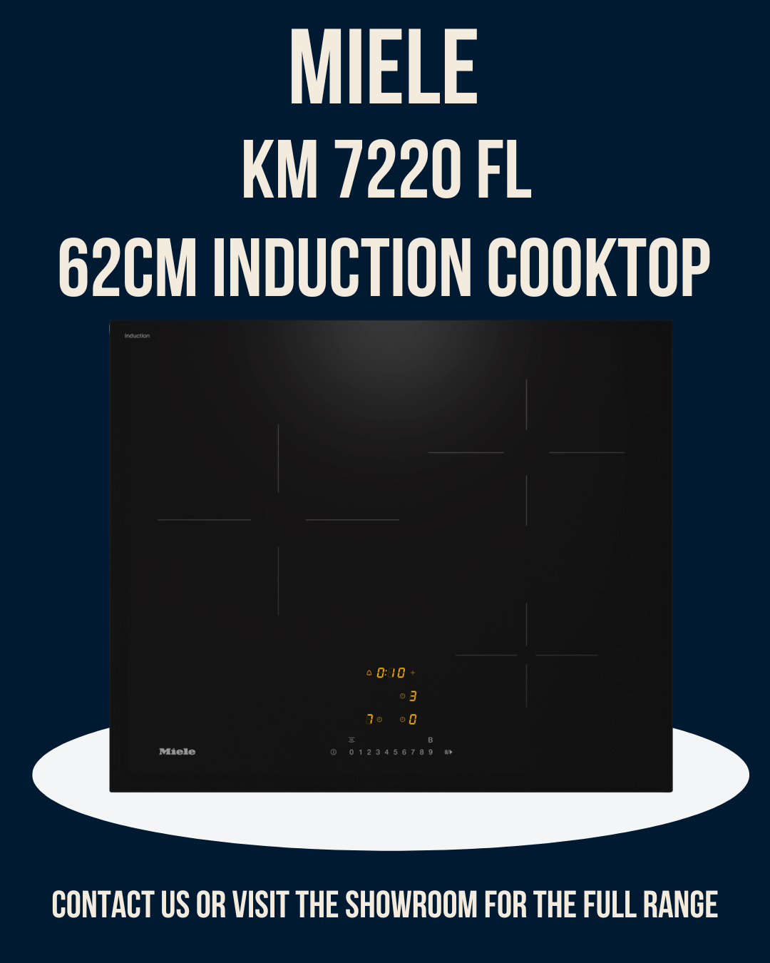 Miele 62cm Induction Cooktop KM 7220 FL