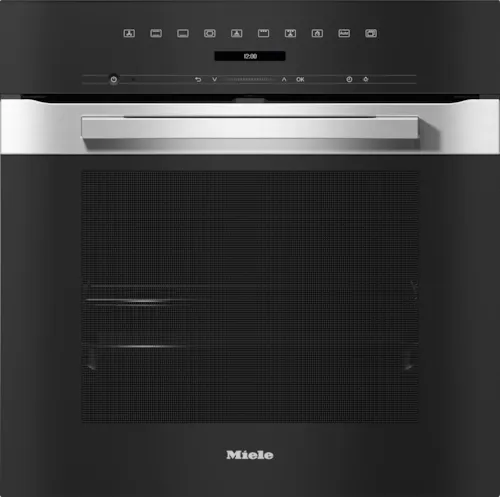 Miele glass black built in 60cm oven with sleek design