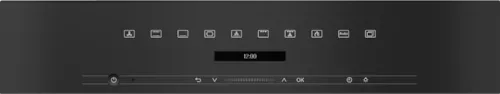 Miele glass black built in 60cm oven control panel