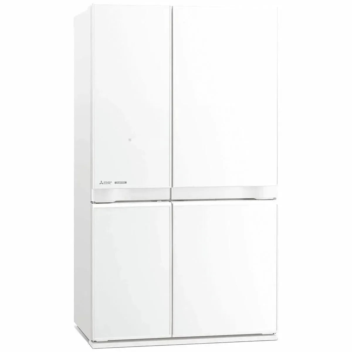 White 4-door French door refrigerator with sleek design for modern kitchens