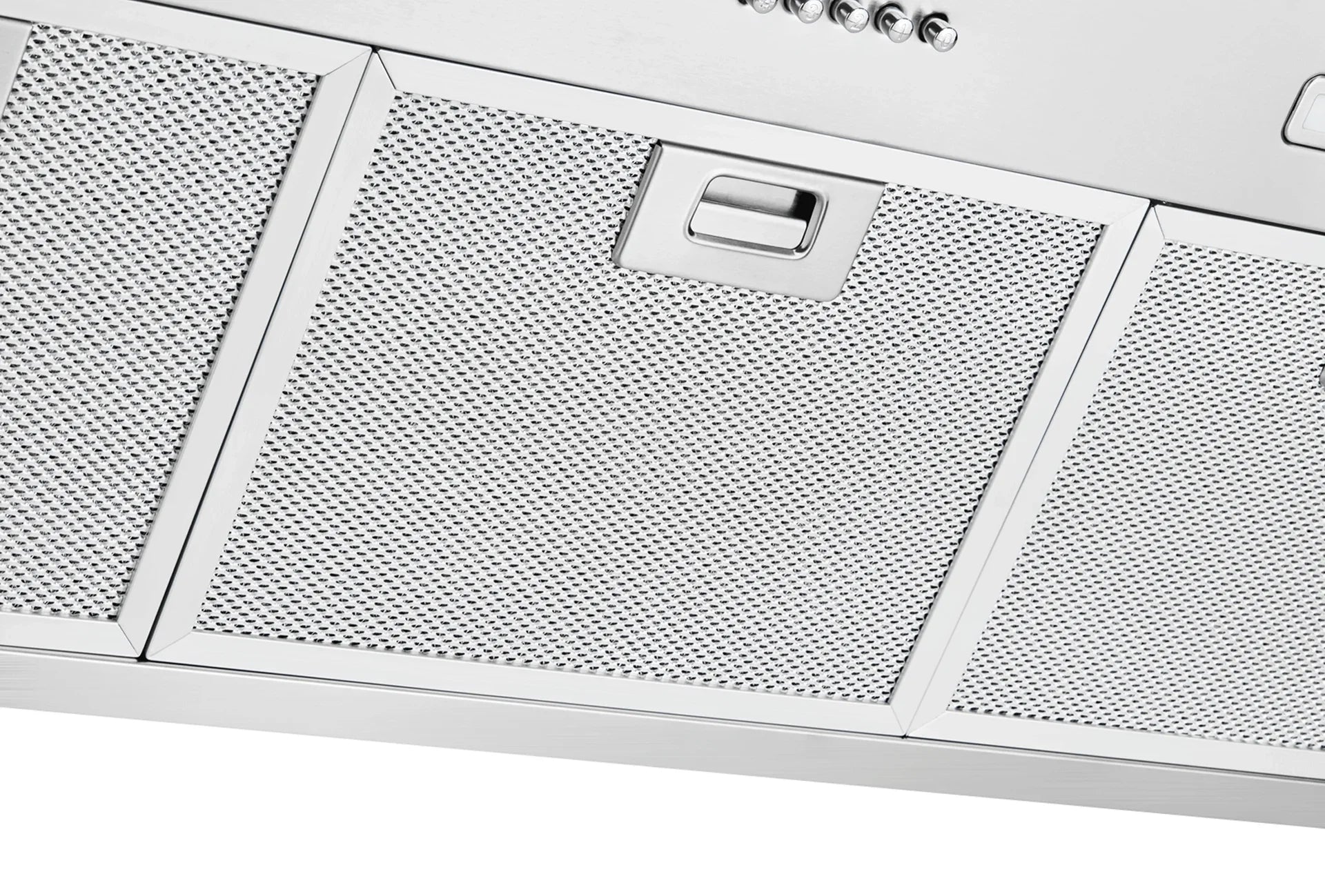 Schweigen 90cm Undermount Rangehood, close up on middle filter
