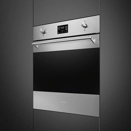 Smeg 60cm Classic Pyrolytic Steam Oven With Probe - Stainless Steel