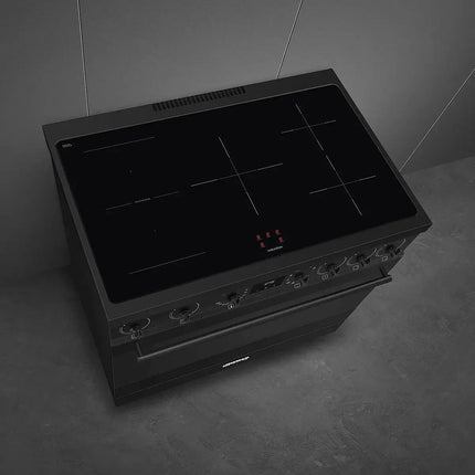 Smeg 90cm 6 Burner Classic Freestanding Cooker - Black