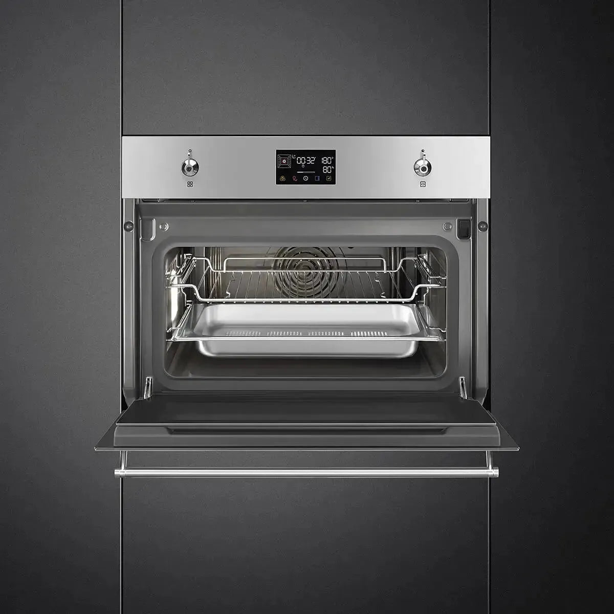 Smeg 45cm Classic Compact Steam Oven - Stainless Steel