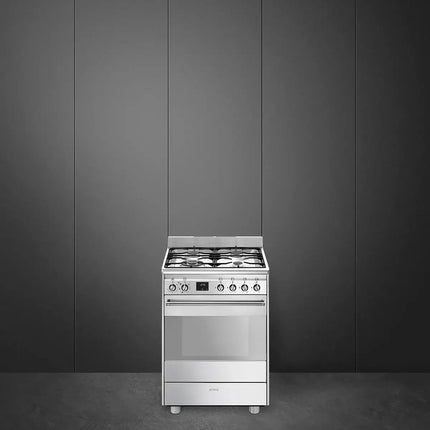 Smeg 60cm Classic Dual Fuel Freestanding Cooker - Stainless Steel