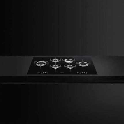 Smeg 100cm Dolce Stil Novo Gas 5 Burner Ceramic Cooktop - Black