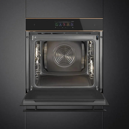 Smeg 60cm Dolce Stil Novo Pyrolytic Steam Oven - Black