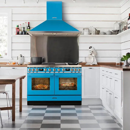 Smeg 120cm Portofino Multifunction Cooker - Blue