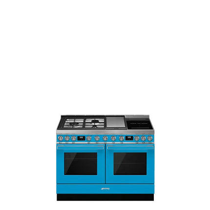 Smeg 120cm Portofino Multifunction Cooker - Blue