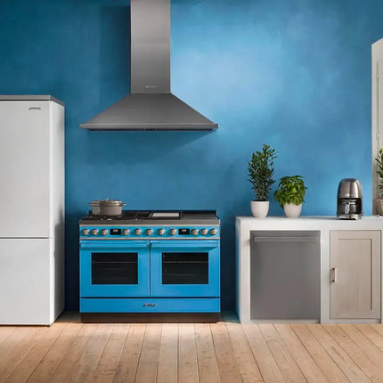 Smeg 120cm Portofino Multifunction Cooker - Blue