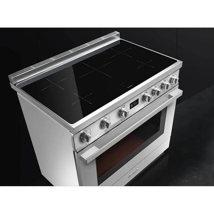 Smeg 90cm Portofino Induction Cooker - Stainless Steel