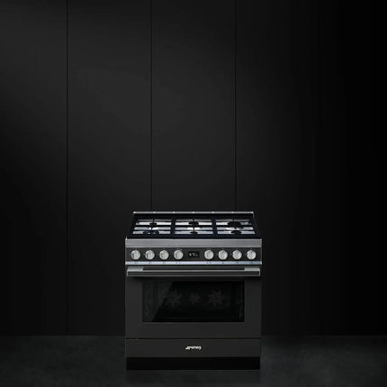 Smeg 90cm Portofino Freestanding Dual Fuel Cooker - Anthracite